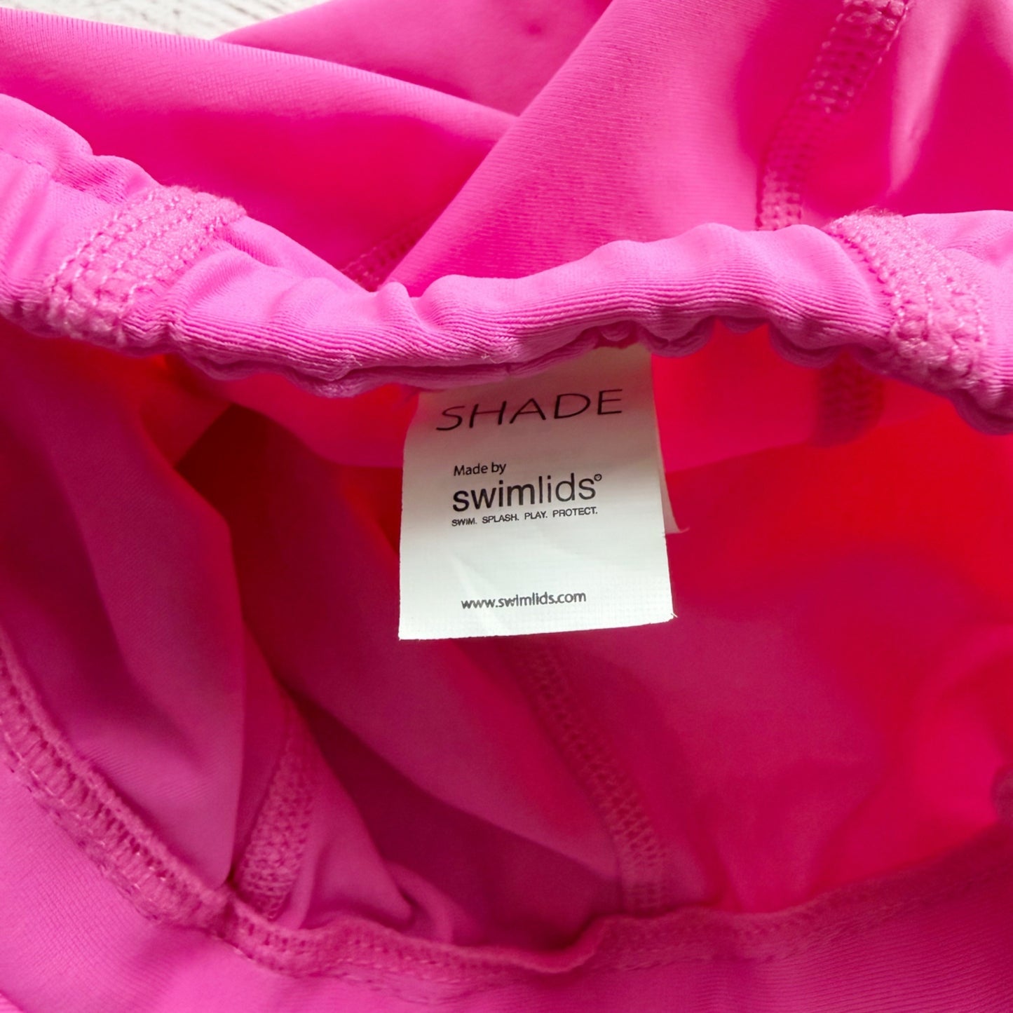 Swimlids Shade Pink UPF 50 Sun Hat For Water Sports Stretch Fit Medium 1-8y