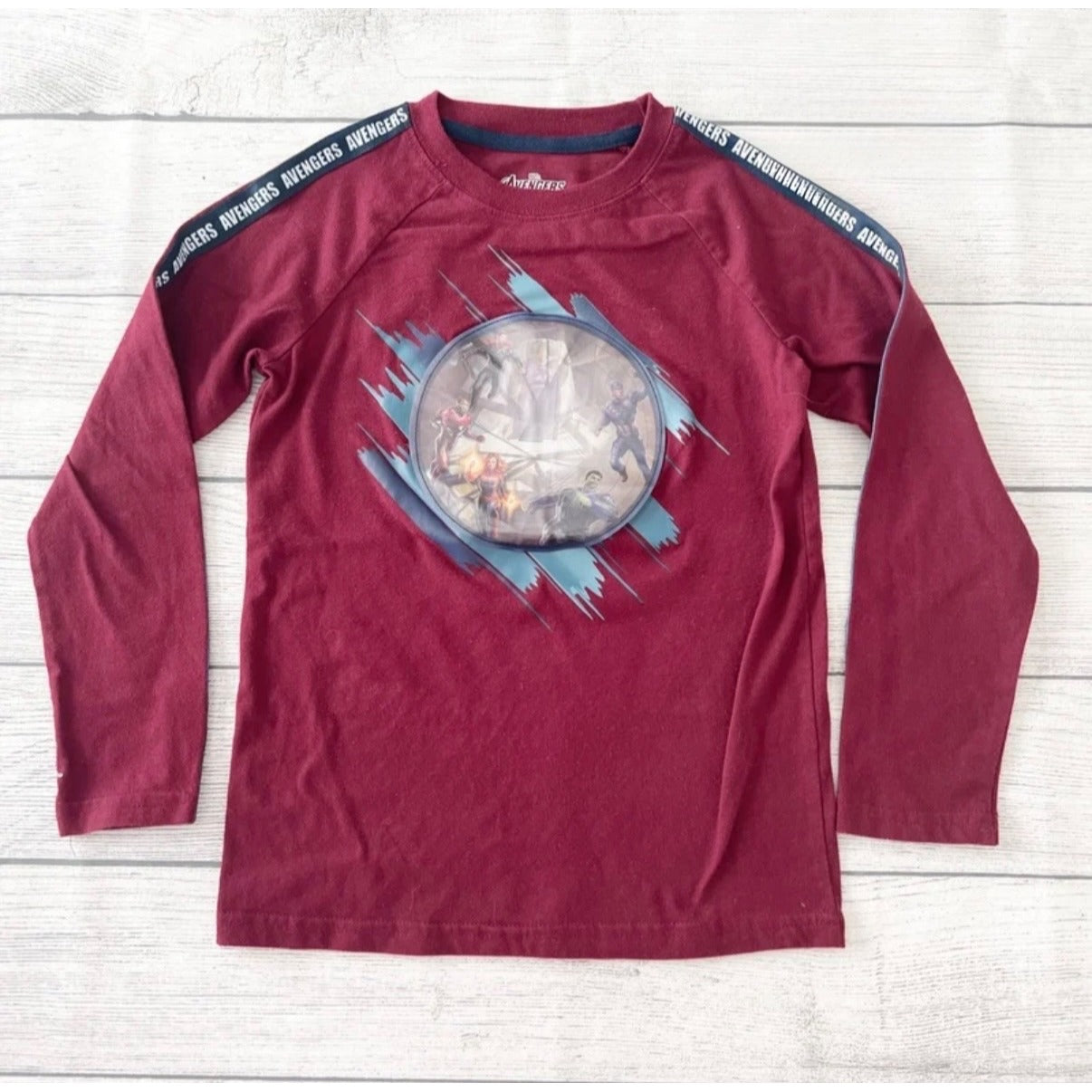 Marvel Avengers Endgame Long Sleeve Shirt Boys Tee Superhero Top M 8