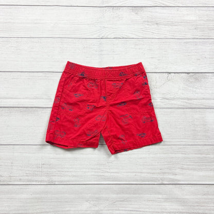 Carter's Red Vehicle Print Shorts 18-24 Months