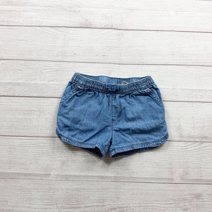 Children’s Place Soft Denim Blue PullOn Shorts Toddler Girls Elastic Waist 4T