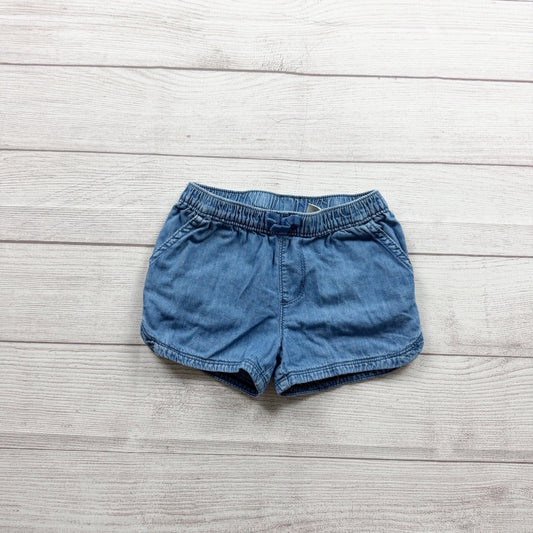 Children’s Place Soft Denim Blue PullOn Shorts Toddler Girls Elastic Waist 4T