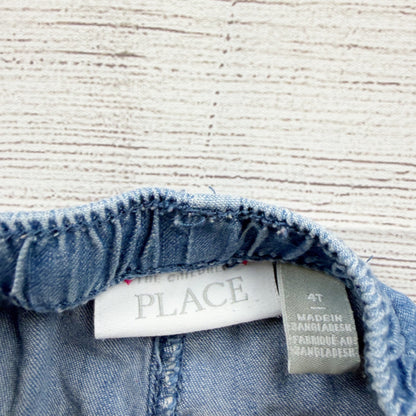 Children’s Place Soft Denim Blue PullOn Shorts Toddler Girls Elastic Waist 4T