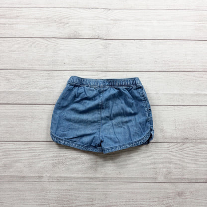 Children’s Place Soft Denim Blue PullOn Shorts Toddler Girls Elastic Waist 4T
