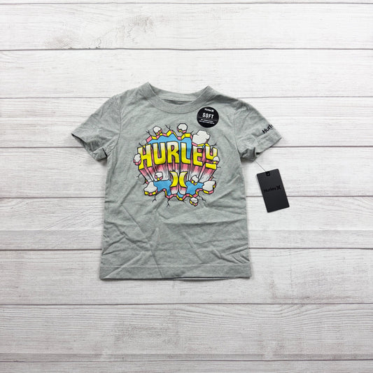 Hurley Graphic T-Shirt Boys Short Sleeve Logo Tee Comic NWT XS 4