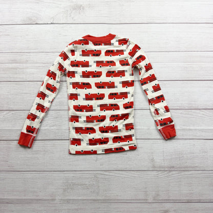 Hanna Andersson Organic Cotton Fire Truck Pajamas Set 5