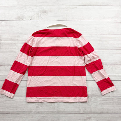 Primary Kids Rugby Shirt Striped Long Sleeve Polo Cotton Collared Top 12