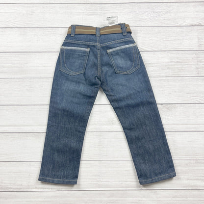 Paperdenim&Cloth Boys Denim Jeans Belt Blue Adjustable Waist NWT 4