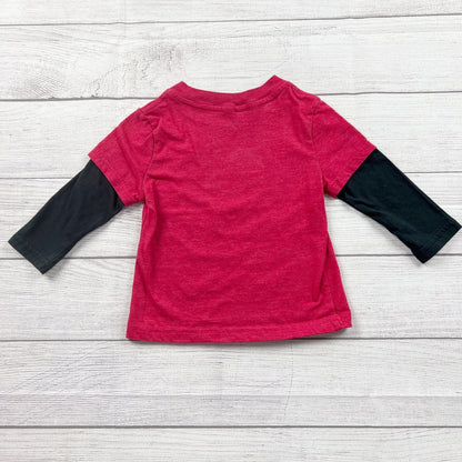 Marvel SpiderMan Toddler Boys Layered Long Sleeve Shirt “I’m Amazing” Tee 2T