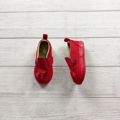 Vans Slip On Haribo Toddler Shoes Red Bear Design Canvas Sneakers NIB US 7
