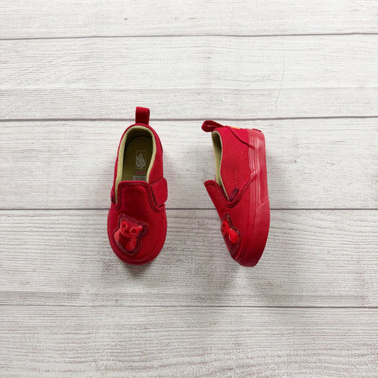 Vans Slip On Haribo Toddler Shoes Red Bear Design Canvas Sneakers NIB US 7