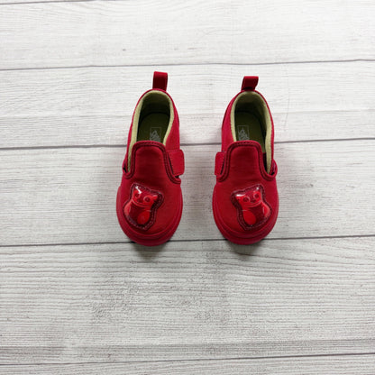Vans Slip On Haribo Toddler Shoes Red Bear Design Canvas Sneakers NIB US 7