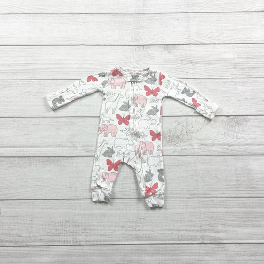 Carter's Baby Girls Long Sleeve Animal Butterfly Print Zip Up Sleeper Newborn