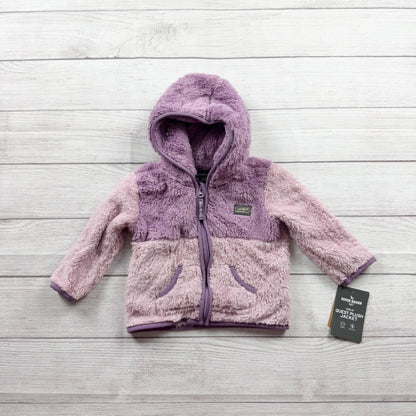 Eddie Bauer Kids Sherpa Fleece Hooded Jacket Full Zip Plush Coat NWT 18 Months