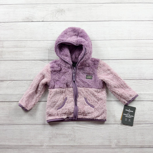 Eddie Bauer Kids Sherpa Fleece Hooded Jacket Full Zip Plush Coat NWT 18 Months