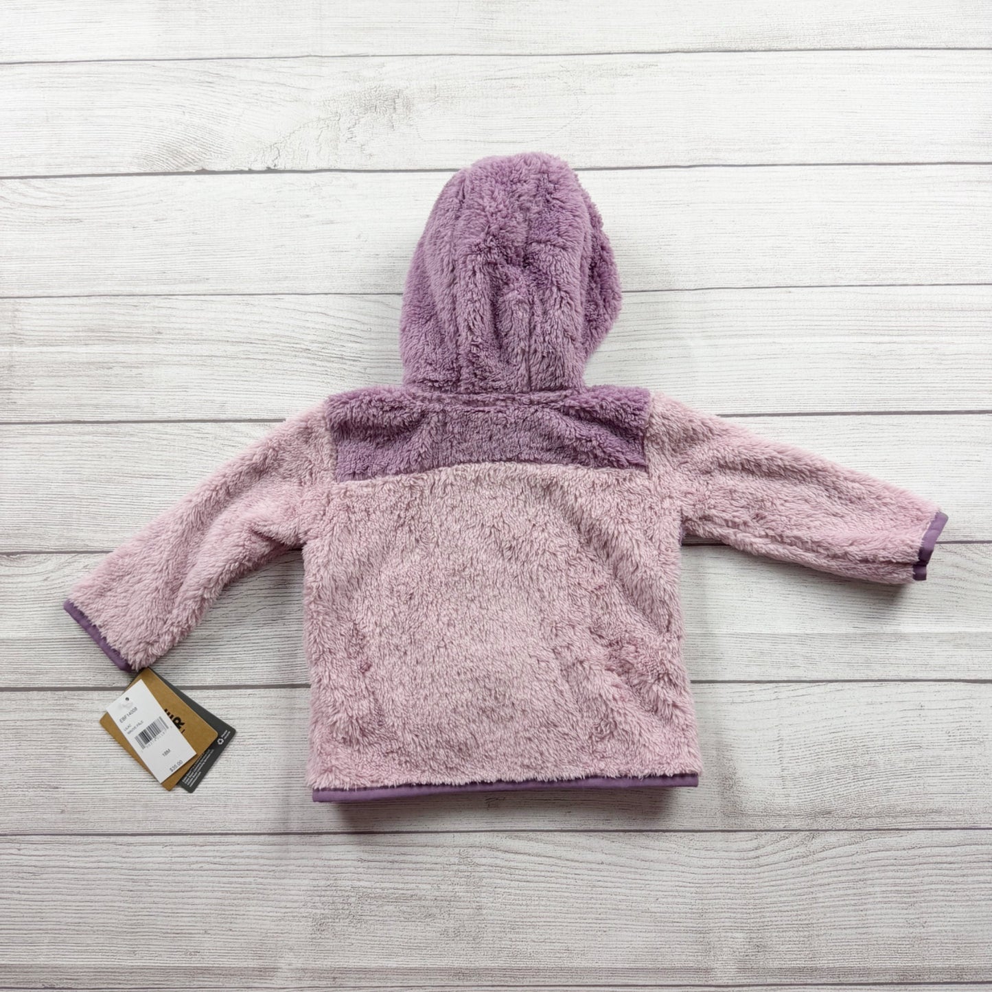 Eddie Bauer Kids Sherpa Fleece Hooded Jacket Full Zip Plush Coat NWT 18 Months