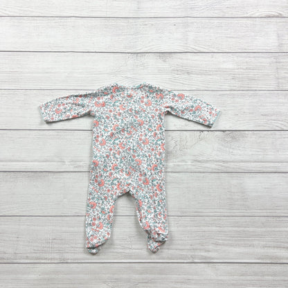 Carter's Baby Girl Floral Footed Pajamas Long Sleeve Sleepwear 0-3 Months