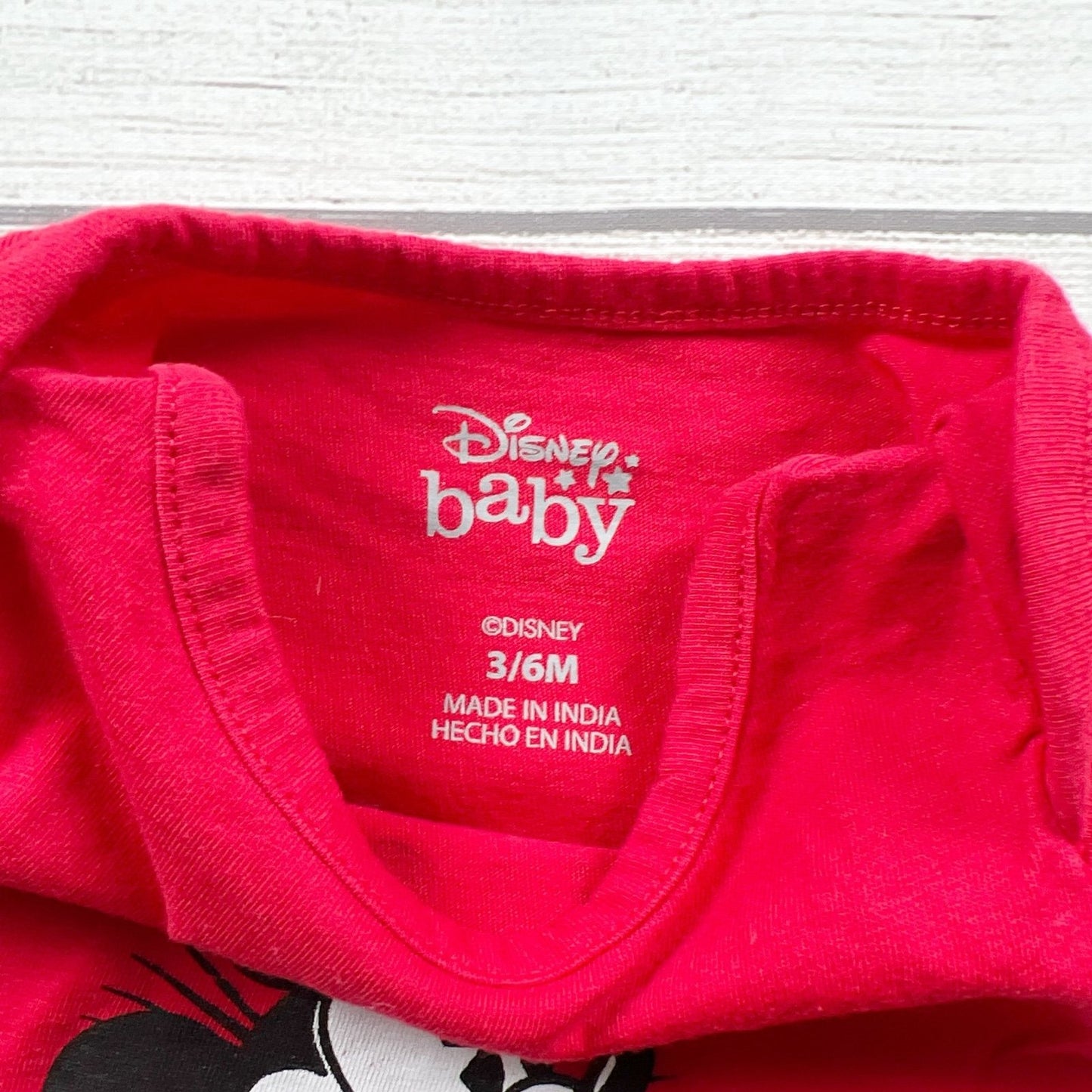 Disney Mickey Mouse Bodysuit Bundle Set of 3 Short Sleeve Onesies 3-6 Months