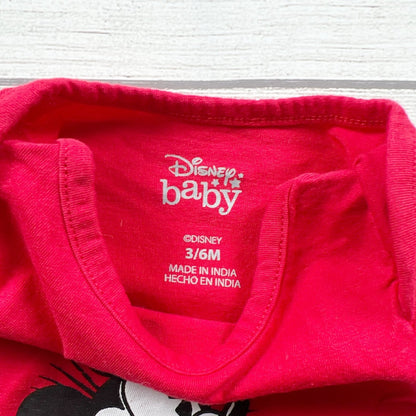 Disney Mickey Mouse Bodysuit Bundle Set of 3 Short Sleeve Onesies 3-6 Months