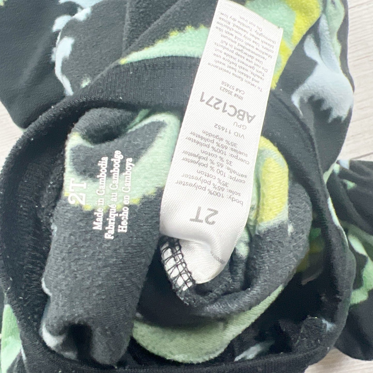 Carter’s Toddler Fleece Footed Pajamas Dinosaur Print Zip Up Sleeper 2T