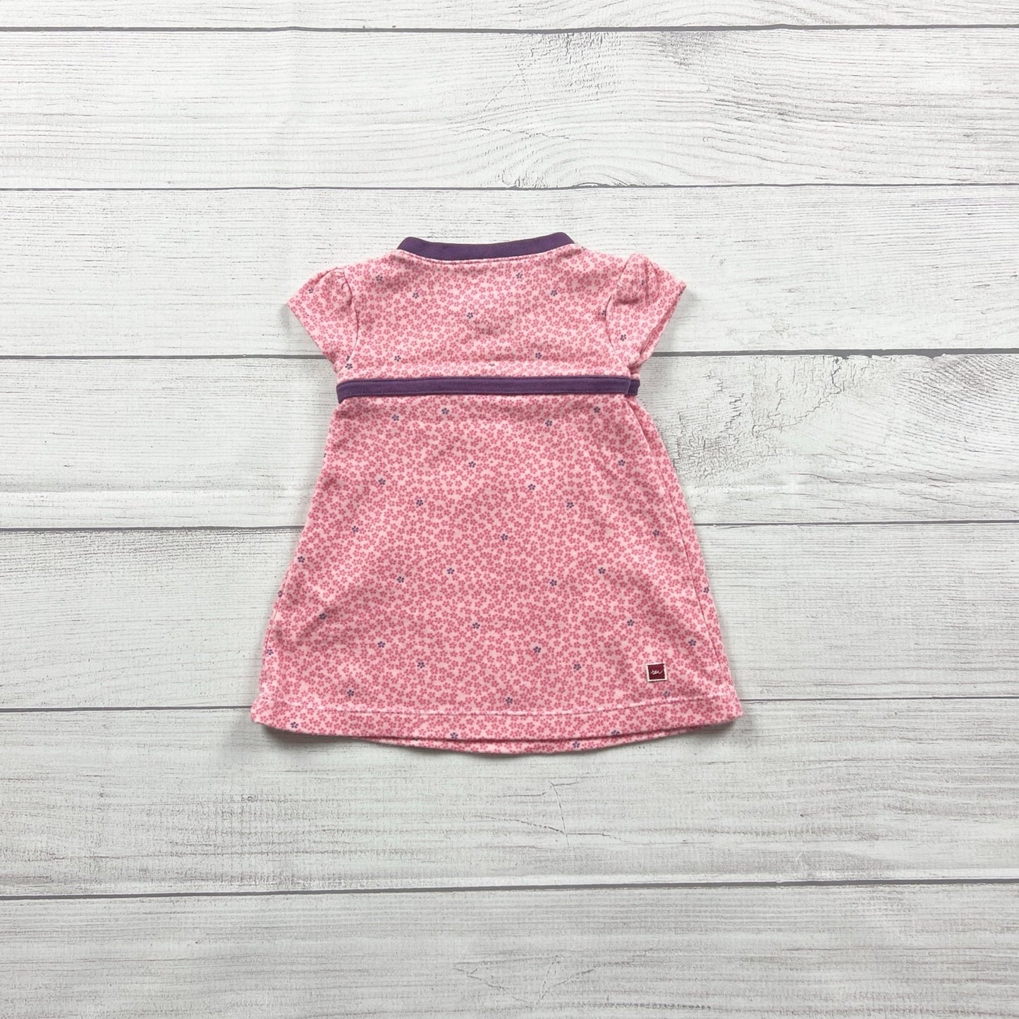Tea Collection Baby Girl Dress Pink Floral Butterfly 0-6 Months