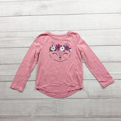 Jumping Beans Girls Pink Long Sleeve Animal Graphic Tee 5