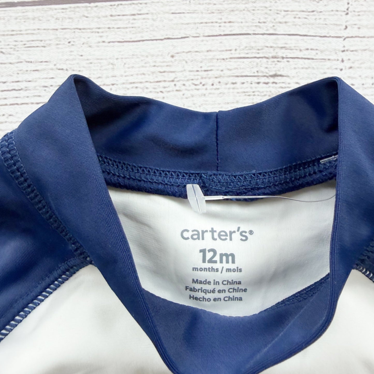 Carter's Baby UV Protection Shark Graphic Rashguard Top NWT 9-12 Months