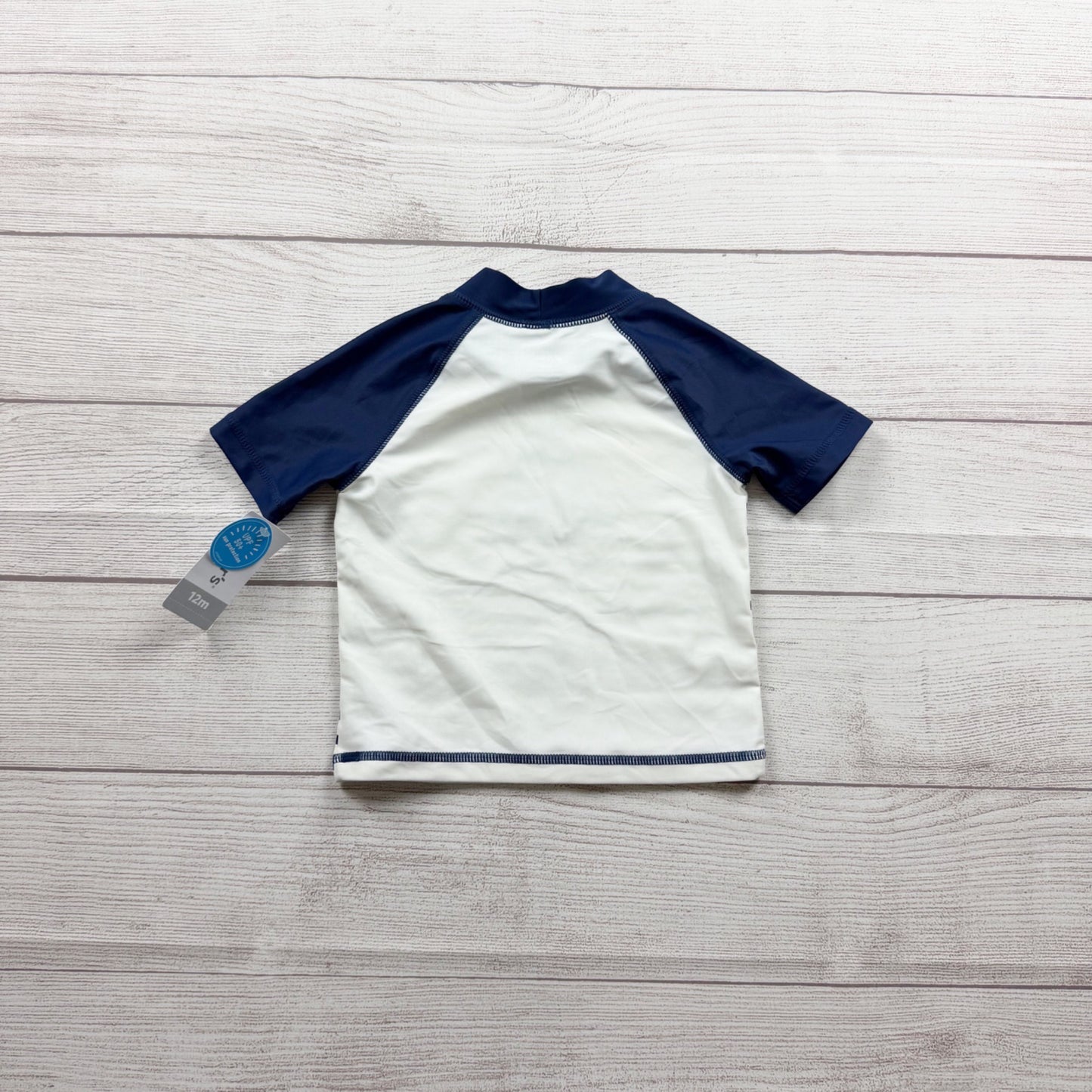 Carter's Baby UV Protection Shark Graphic Rashguard Top NWT 9-12 Months
