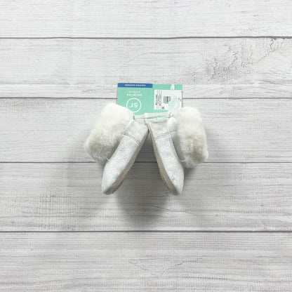 Stride Rite Darby Boot Baby Girl Faux Fur Booties Sparkle Winter Shoes NWT 4
