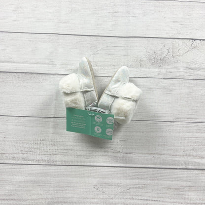 Stride Rite Darby Boot Baby Girl Faux Fur Booties Sparkle Winter Shoes NWT 4