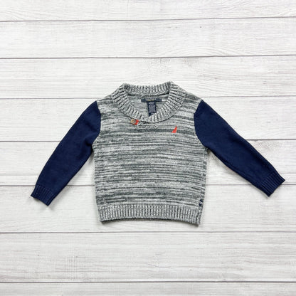 Nautica Toddler Boys Sweater Knit Pullover Elbow Patch 24 Months