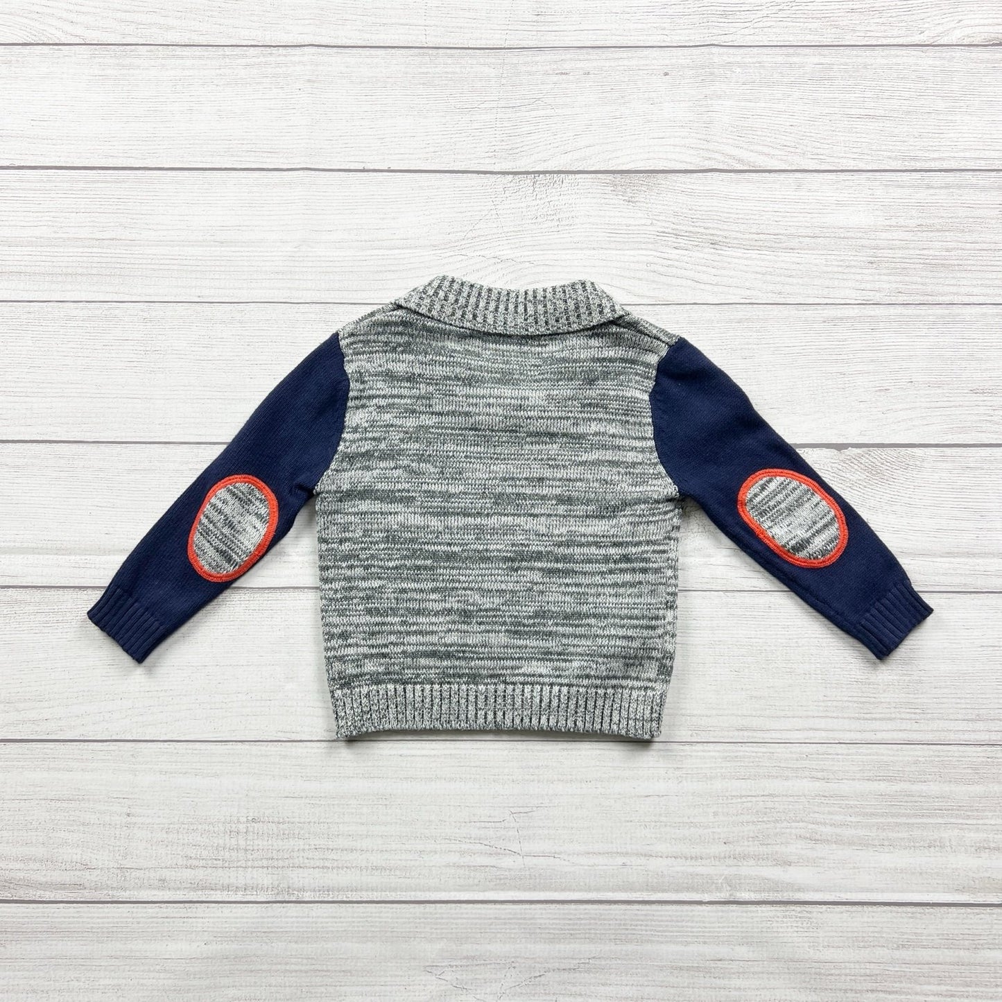 Nautica Toddler Boys Sweater Knit Pullover Elbow Patch 24 Months