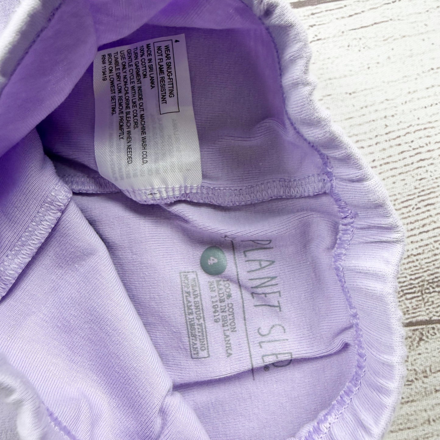 Planet Sleep Girls Pajamas Set Mermaid Long Sleeve Top Purple Pants PJs 4