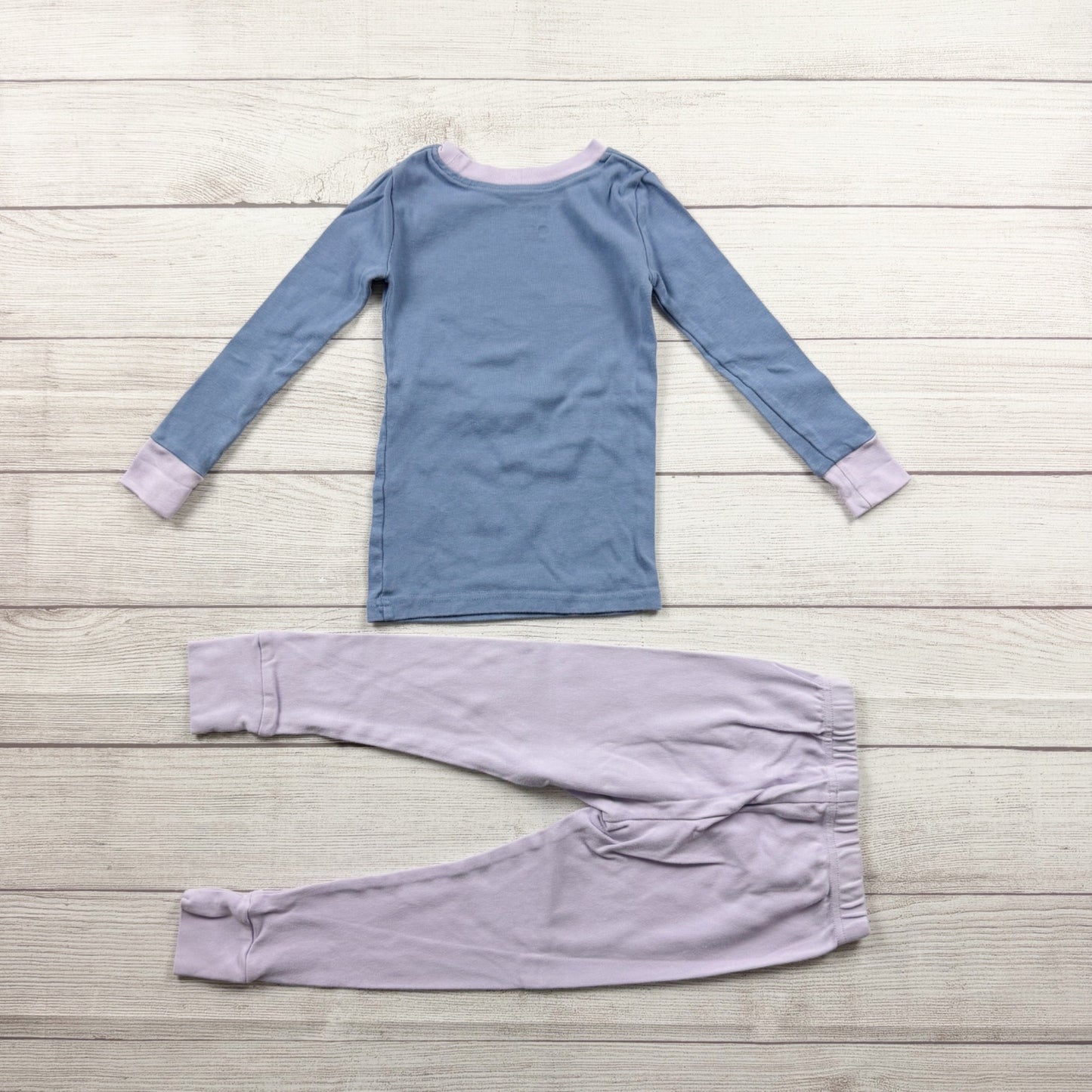 Planet Sleep Girls Pajamas Set Mermaid Long Sleeve Top Purple Pants PJs 4