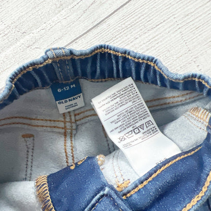 Old Navy Baby Boy Girl Blue Denim Skinny Jeans 6-12 Months