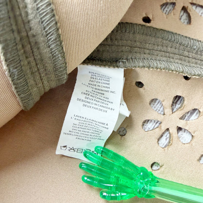 Deux Par Deux Girls Skirt Olive Green A Line Skater Skirt Laser Cut Hem 8