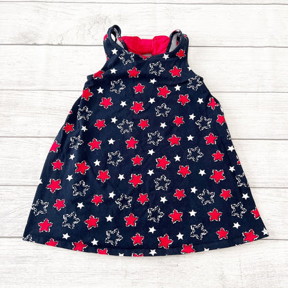 Tommy Bahama Star Print Dress Girls Sleeveless A-Line Patriotic Summer Dress 5