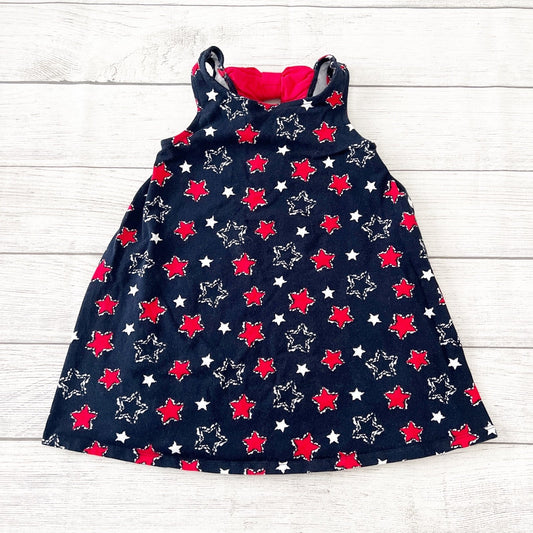 Tommy Bahama Star Print Dress Girls Sleeveless A-Line Patriotic Summer Dress 5