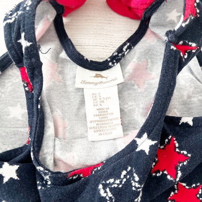 Tommy Bahama Star Print Dress Girls Sleeveless A-Line Patriotic Summer Dress 5