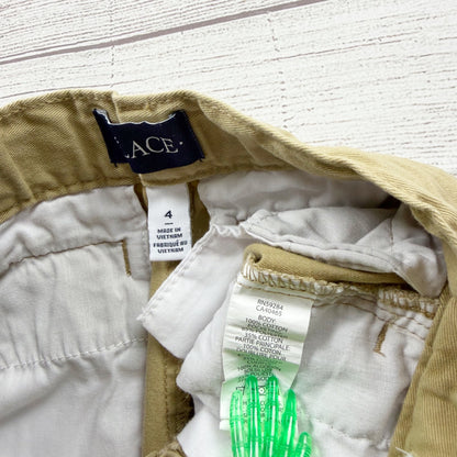 Children's Place Khaki Beige Pants Classic Fit Straight Cotton Blend 4