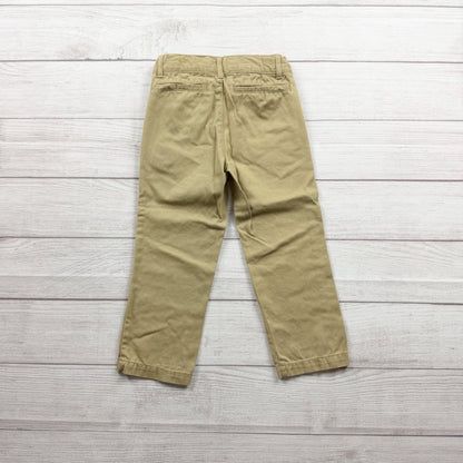 Children's Place Khaki Beige Pants Classic Fit Straight Cotton Blend 4