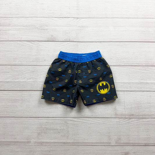 DC Comics Batman Printed Kids Swim Shorts Black Blue 9-12 Months