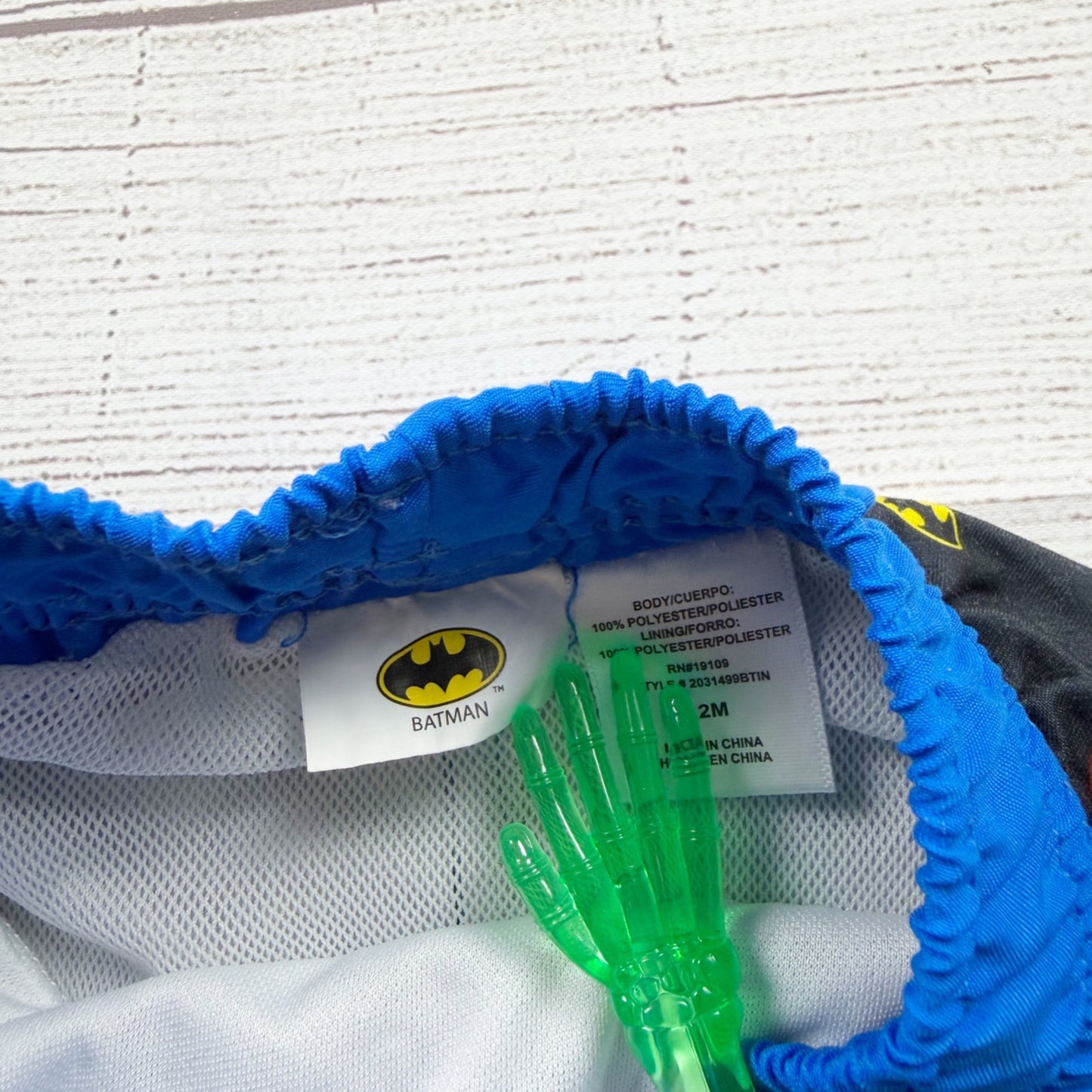 DC Comics Batman Printed Kids Swim Shorts Black Blue 9-12 Months