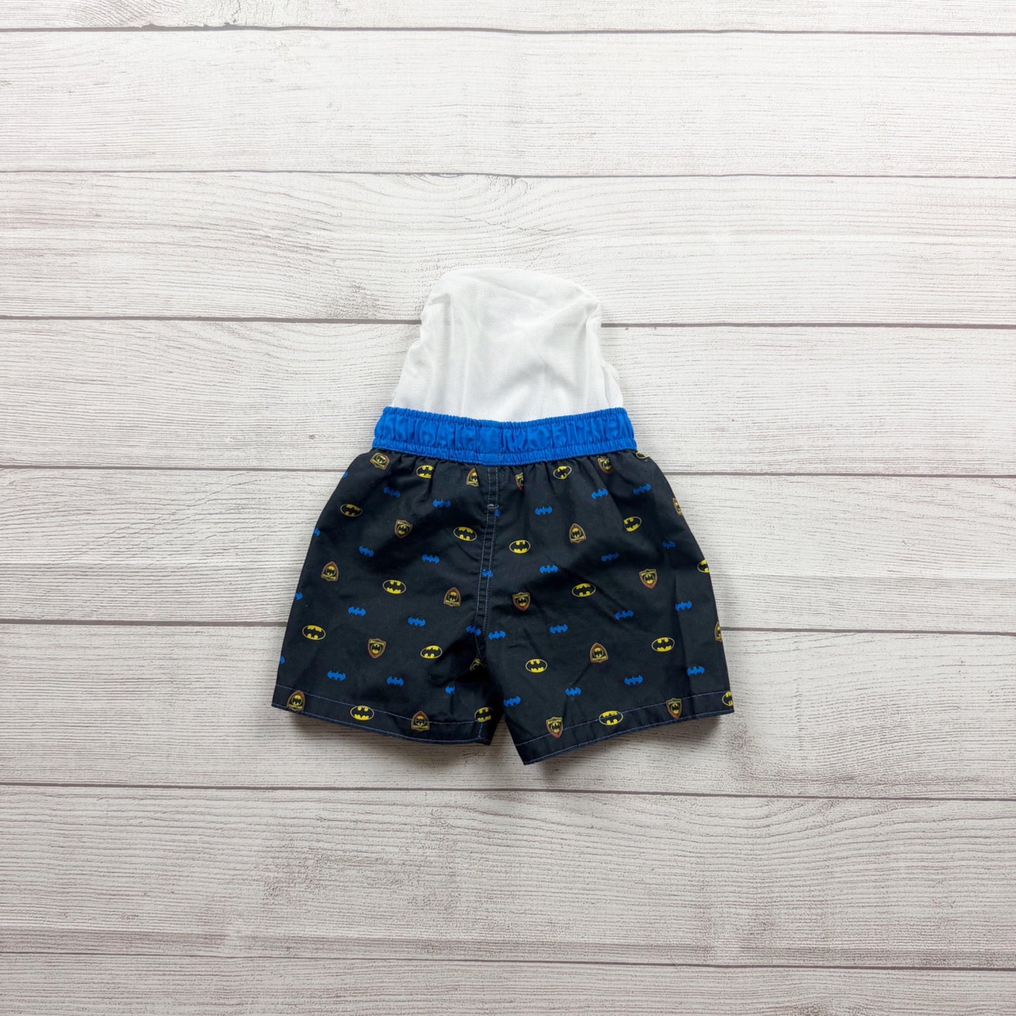 DC Comics Batman Printed Kids Swim Shorts Black Blue 9-12 Months