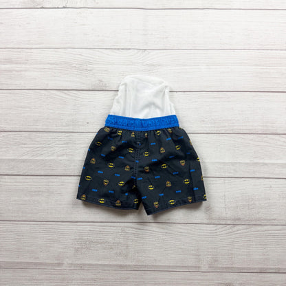 DC Comics Batman Printed Kids Swim Shorts Black Blue 9-12 Months