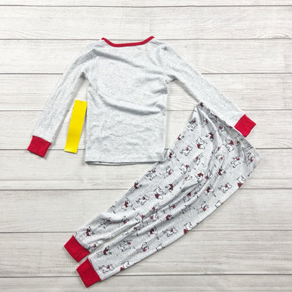 Laura Ashley Girls Pajamas 2pc Set Dog Print Heart Snug Fit NWT 4T