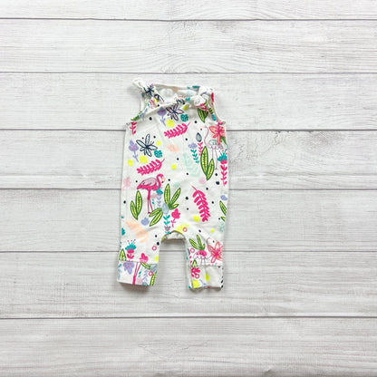 Cat & Jack Baby Girl Jumpsuit Romper Tropical Sleeveless One Piece Newborn