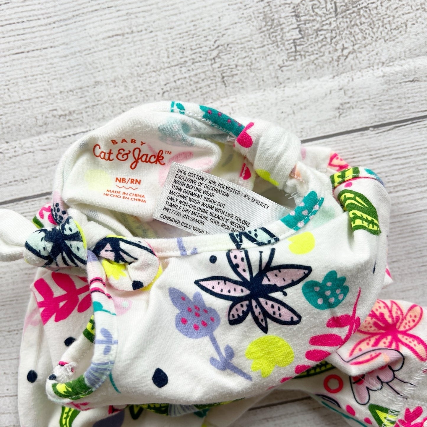 Cat & Jack Baby Girl Jumpsuit Romper Tropical Sleeveless One Piece Newborn