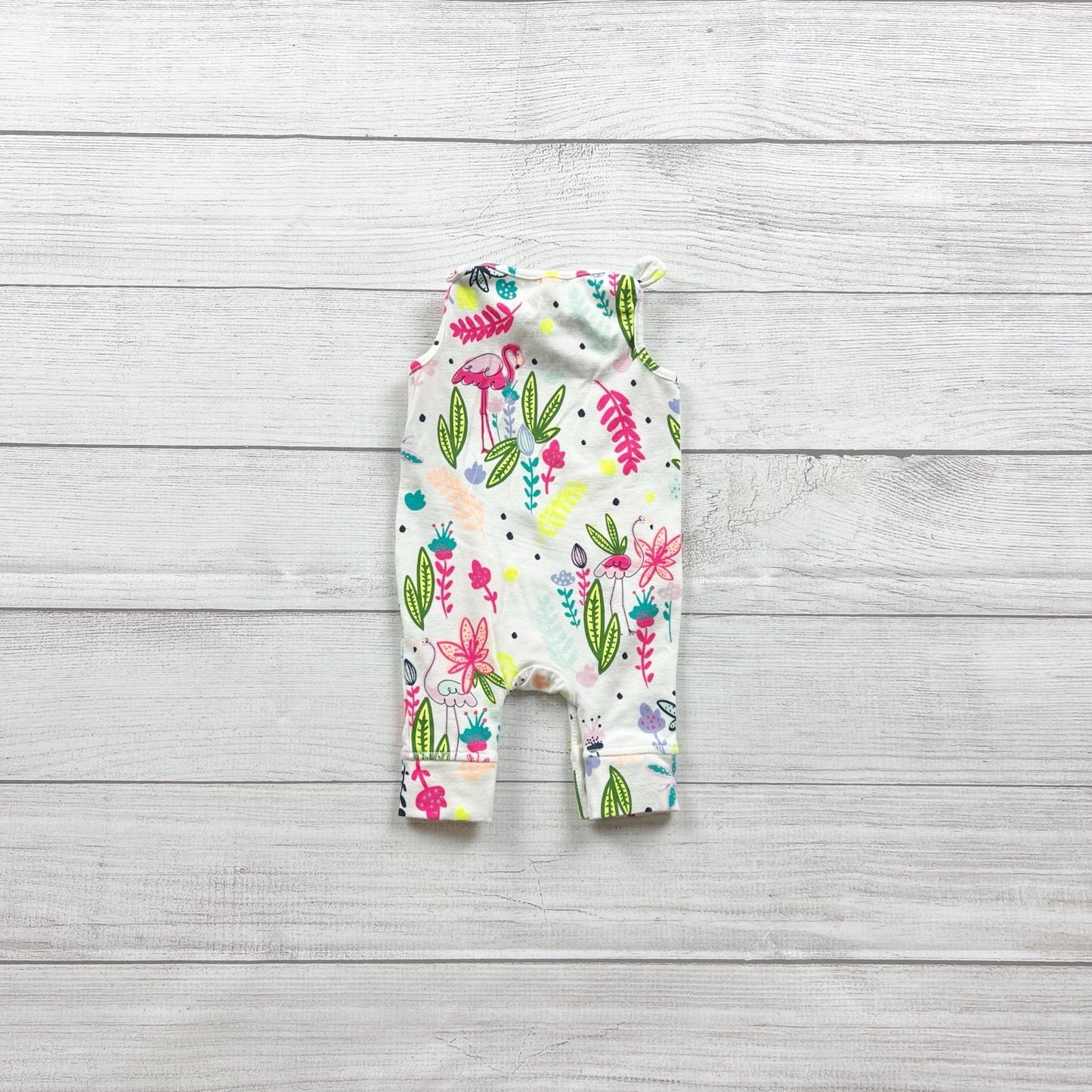 Cat & Jack Baby Girl Jumpsuit Romper Tropical Sleeveless One Piece Newborn