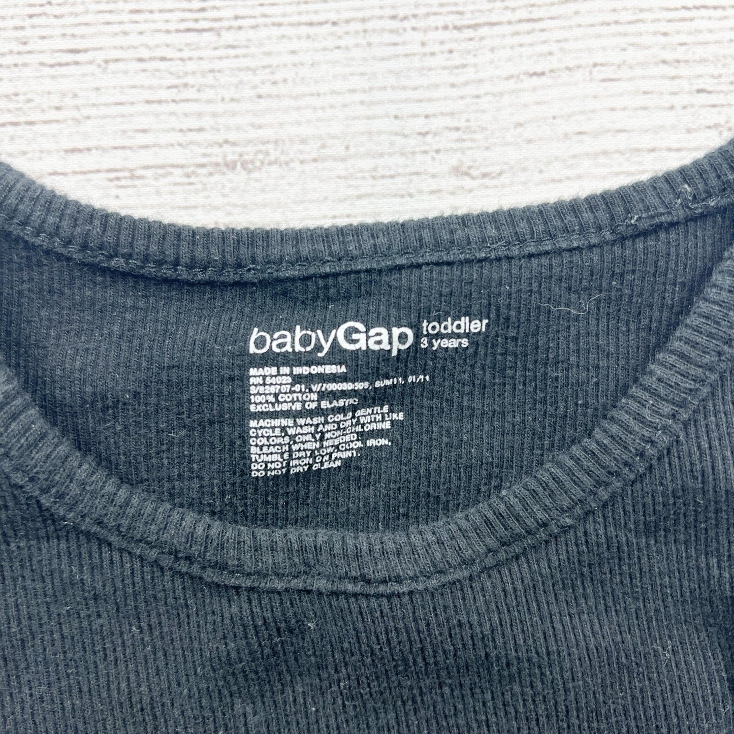 Baby Gap Toddler Dress Black Floral Print Tank Dress Sleeveless Casual 3T