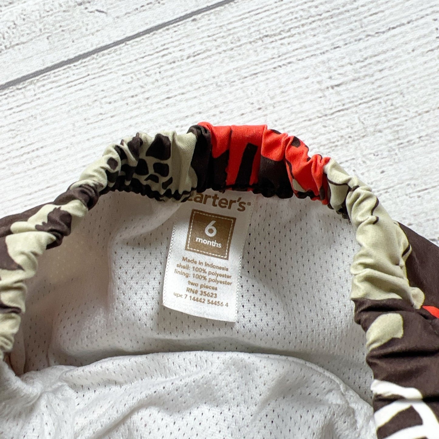 Carter’s Baby Boy Swim Trunks Safari Animal Print Board Shorts 6 Months